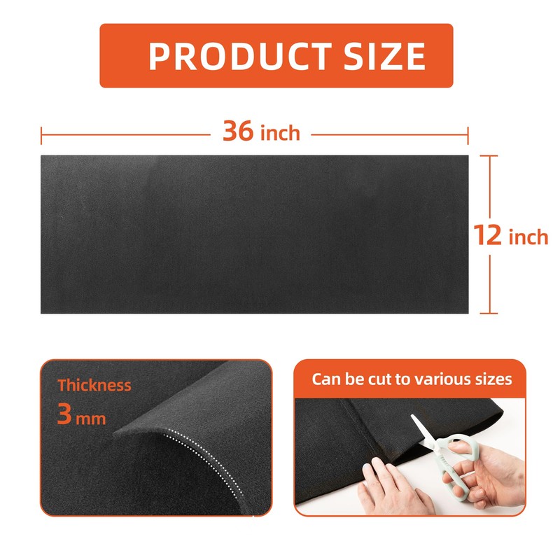 UCandy 2 Pack Carbon Felt Fireproof Welding Blanket, 12" X