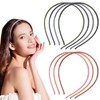 Tedux Thin Headbands, 7 Colors 4mm Skinny Headbands, No Slip