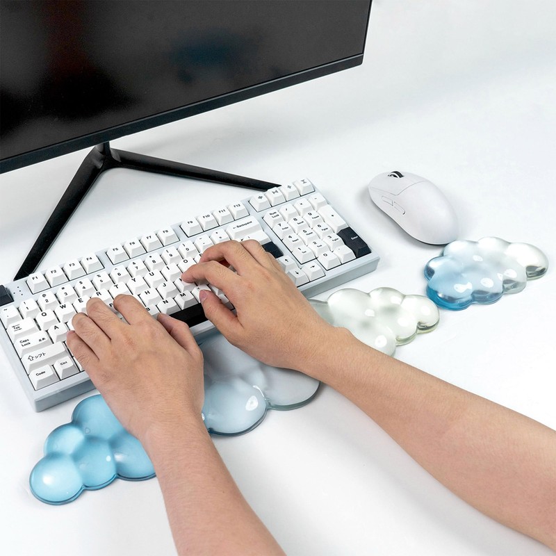 Ergonomic Gel Cloud Keyboard and Mouse Wrist Rest Set –