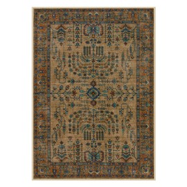 Moynesa Oriental Brown Area Rugs 5x7 Bedroom Rug, Traditional Soft Living Room Rug Washable Rugs for Bedroom, Low-Pile Dining Room Rug Boho Accent Floor Carpet for Home Office