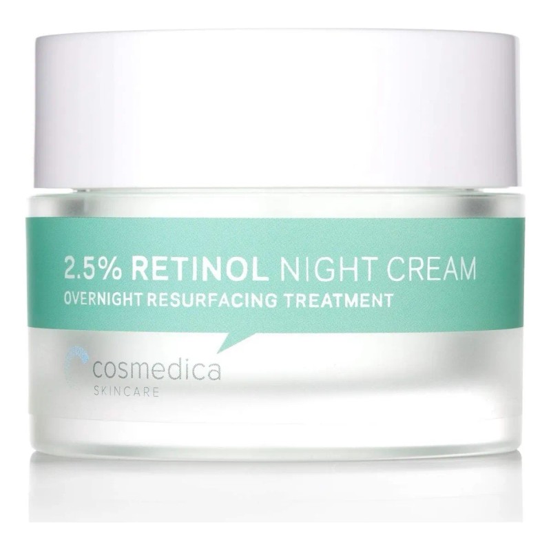 Crema Noche Retinol 2.5% Cosmedica Piel Sensible Libre Parabenos 50g