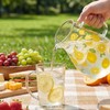 Yungyan Lemonade Pitcher with Lid 67.6 oz Clear Glass Water