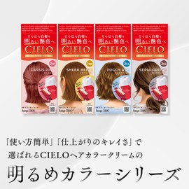 【Gray Hair Dye】 Cielo Hair Color Cream 2FA (Foggy Ash) Bright Gray Hair Dye Houyou Ladies Self-Color 【Medical External Product】 Cielo Houyou