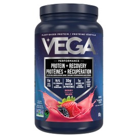 Vega Vega Sport Protein Vegan Protein Powder, Berry (19 Servings) BCAAs, Amino Acid, Keto Friendly, Tart Cherry, Gluten Free, Non GMO Pea Protein for Women and Men 801g (Packaging May Vary)