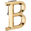 Monogram Letter B Door Knocker - Brass