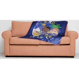 Sunny Side Up Kids Plush Throw Blanket – Soft & Comfy Throw for Couch or Bed – Cozy Home Décor for Living Room & Bedroom, Blue - Blippi, 40x50 - Travel Blanket