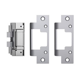 HES 8000C Complete Pac for Latchbolt Locks, Includes The 801 & 801A faceplates, Satin Stainless Steel (630), Dual Voltage (12/24 VDC/VAC)