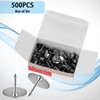 Pack of 500 Silver Thumbtacks for Office, School and DIY