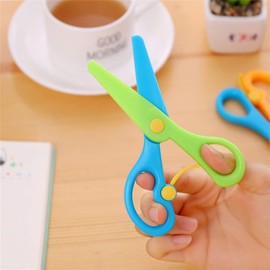 2pcs Scissors DIY Scrapbook Photo Colors Scissors Paper Lace Diary Decoration Safety Craft Scissors Stationery Craft Scissors