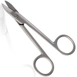 Titania Toe Nail Scissors 10 cm One Sided Serrated Blade Rustproof Stainless Steel with Adjusting Screw – On Blister Card Pack of 1 x 9 g