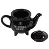 something different Witches Brew Black Ceramic Tea Pot