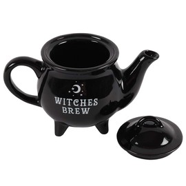 something different Witches Brew Black Ceramic Tea Pot