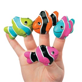 Clown Fish Finger Puppets - Teaching Supplies & Teaching Supplies,pack of 12,various color