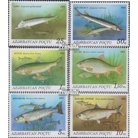 Aserbaidschan 98-103 (Complete.Issue.) unmounted Mint/Never hinged ** MNH 1993 Fish (Stamps for Collectors) Water Animals