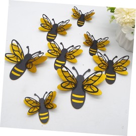 12Pcs 3D Honey Bee Stickers, Reusable Static Clings for Wall Windows Craft Decor, Vibrant Honeycomb Party Decorations