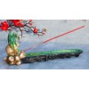 Ebros Green Dragon on Skull Stick Incense Burner 10.75" Length