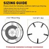 Gearzaar Set 4x 15.5'' RGB Wheel Ring Light LED Kit