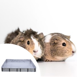 Baoblaze Guinea Pig Cage Bottom Liner Bunny Cage Bottom Tarp Oilproof Washable Cage Accessories for Hamsters Bunny 24.02inchx47.64inch, Grey