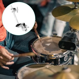 Cowbell Bass Drum Holder, Clamp Mount Hoop Holder, Bass Drum Clamping Jaws, Height-Adjustable Percussion Accessory Clamp, Jazz Kit, Cowbell Holder, Clamp, Practical Installation, Stable Tensioning,