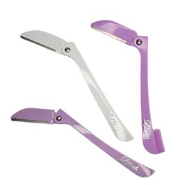 Lilibeth Brow Shaper - Dermaplaning Blades for Face - Face Shaver for Women - Dermaplaning Tool for Women - Pack of 3 Derma Blades (Lavender, White, Lavender Comb)