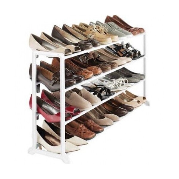 Shoe Rack Closet Organizer Durable Compact 4 Layer 20 pair Shelf Storage Cabinet