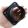 LUORNG 2PCS 3 Inch Black Duct Connector Flange Dryer Vent