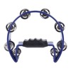 Musical Tambourine Plastic Stainless Steel Clear Crisp Sound Lightweight Percussion