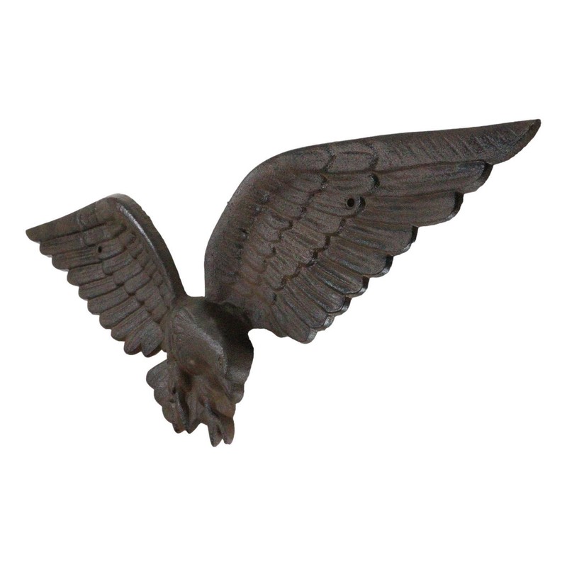 Cast Iron Patriotic American Bald Eagle With Open Wings Wall
