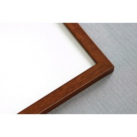 A4 Frame Brown Mahogany Finish Solid Pine Wood 8.25x11.75 Frame - Modern Wood A4 Picture Frame For A4 Size Artwork or Documents - Includes UV Acrylic Plexiglass, Foam Board Backing, Hardware