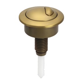 HAFRILY Toilet Flush Button Adjustable Toilet Push Button Flush Replacement, Dual Flush Toilet Push Button for Twyford Optima 49, 39-42mm (Gold)