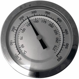 3-1/4" Diameter, Bimetallic Dome Thermometer Compatible with Louisiana Grills: 54402