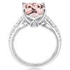 Gem Stone King 925 Sterling Silver Peach Simulated Morganite and