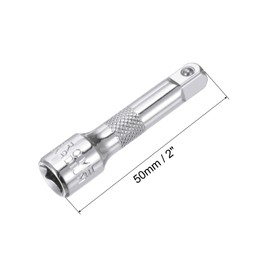 sourcing map 1/4 Inch (F) to 1/4 Inch (M) 2" Drive Ratchet Socket Adapter Extension Bar
