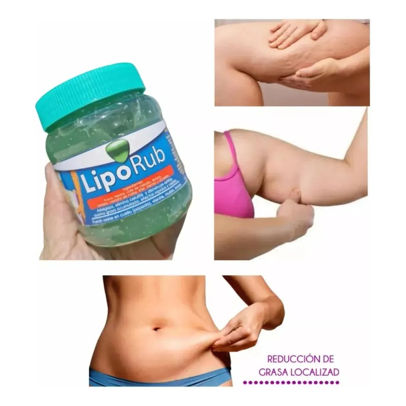 Gel Reductor Lipo Rub Max Quema Grasa Jumbo 500mg +