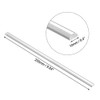 sourcing map 10mmx5mmx250mm Transparent Clear Solid Acrylic Semicircle Rod PMMA