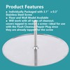 7" Decorative Cleanout Access Covers Plate, Flat Design Cover and