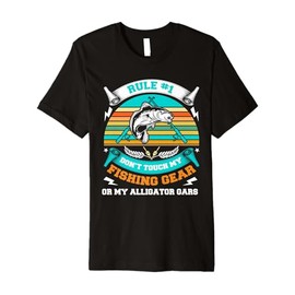 Alligator Gar Fishing Spot Rod and Reel Combo Alligator Gar Premium T-Shirt