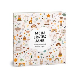 Baby Album My First Year - Baby Memory Book for the Most Beautiful Moments - The Baby Book to Fill in for 1st Year - A Special Gift for Birth for Girls and Boys: Boho Toys