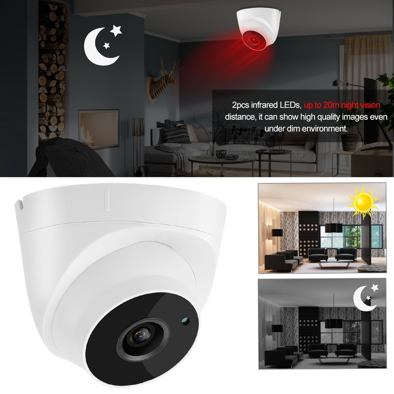 Household White Infrared IR Smart Camera Home Monitoring Device 2048*1536P