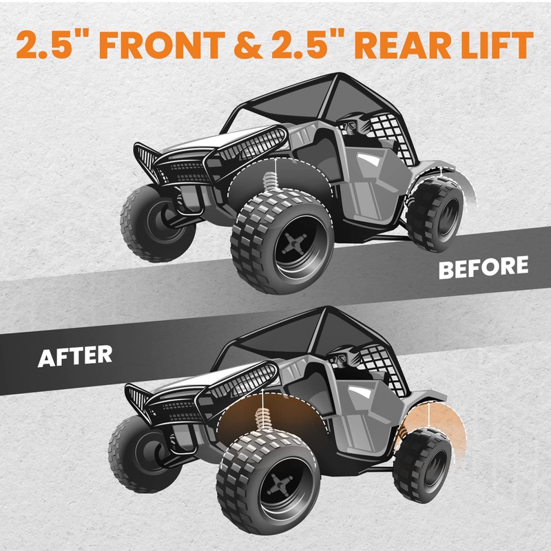 maXpeedingrods 2.5" Lift Kit for Can-Am Commander 800/1000 2011-2020, Max
