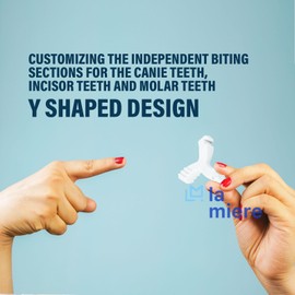 LA MIERE Aligner Chewies,1PCS Y-Shaped Chewies for Invialign Aligner,Food Grade Hardness Silicone Orthodontic, Aligner Trays Seaters Chewies, White