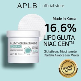 APLB Almohadilla de tóner de niacinamida de glutatión LIPO GLUTA NIAC CEN™ 16.6% 3.38 FL.OZ/Cuidado de la piel coreano, almohadillas de tóner de doble superficie, hidratación de larga duración