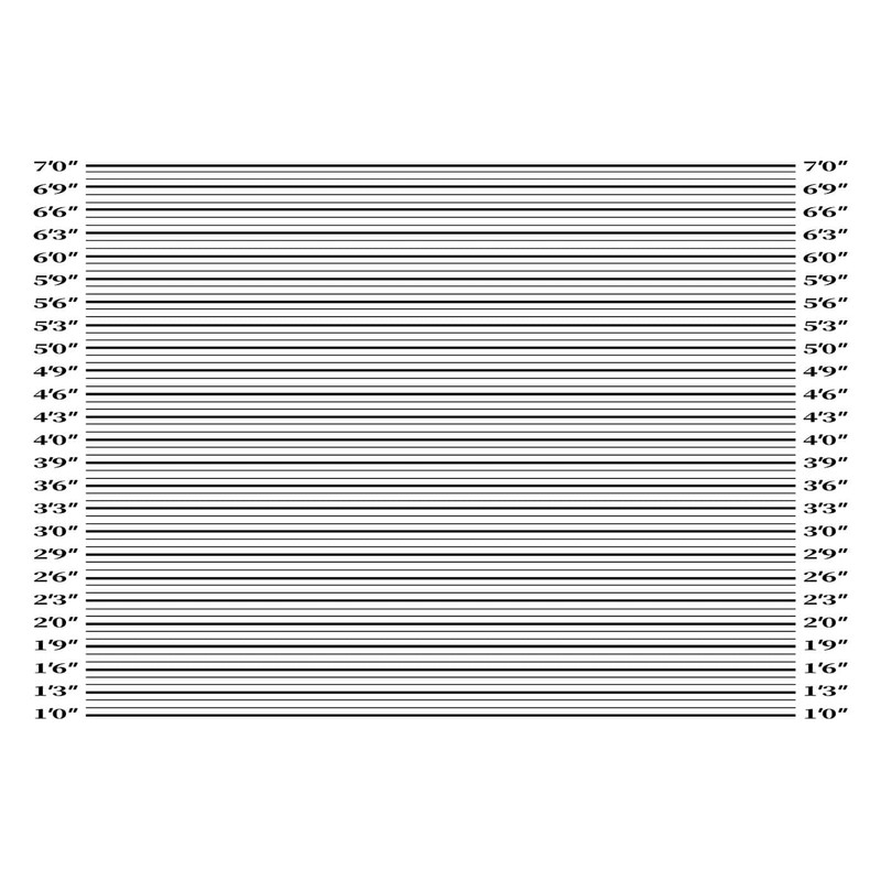 PHMOJEN Murder Mystery Backdrop 5x3ft Police Lineup Height Charts Banner