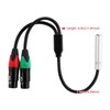 0.3M 24AWG Pure Copper Double Shield 6.35 Female to Dual