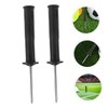 BESPORTBLE 3pcs Spring Ground Nail Football Flagpole Holder Soccer Training