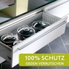 LILENO HOME Drawer Mat 30 x 150 cm (Silver) Set