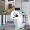 Custelen 120dB Door Stopper Alarm with Siren - Black Rubber