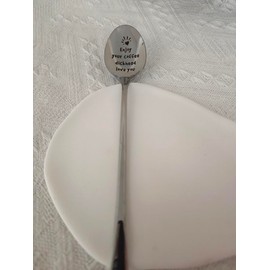 Anniversary Birthday Gifts for Husband Wife Enjoy Your Coffee Dickhead Love You Spoon for Boyfriend Girlfriend Coffee Tea Lover Gift for Couple Funny Engraved Spoon