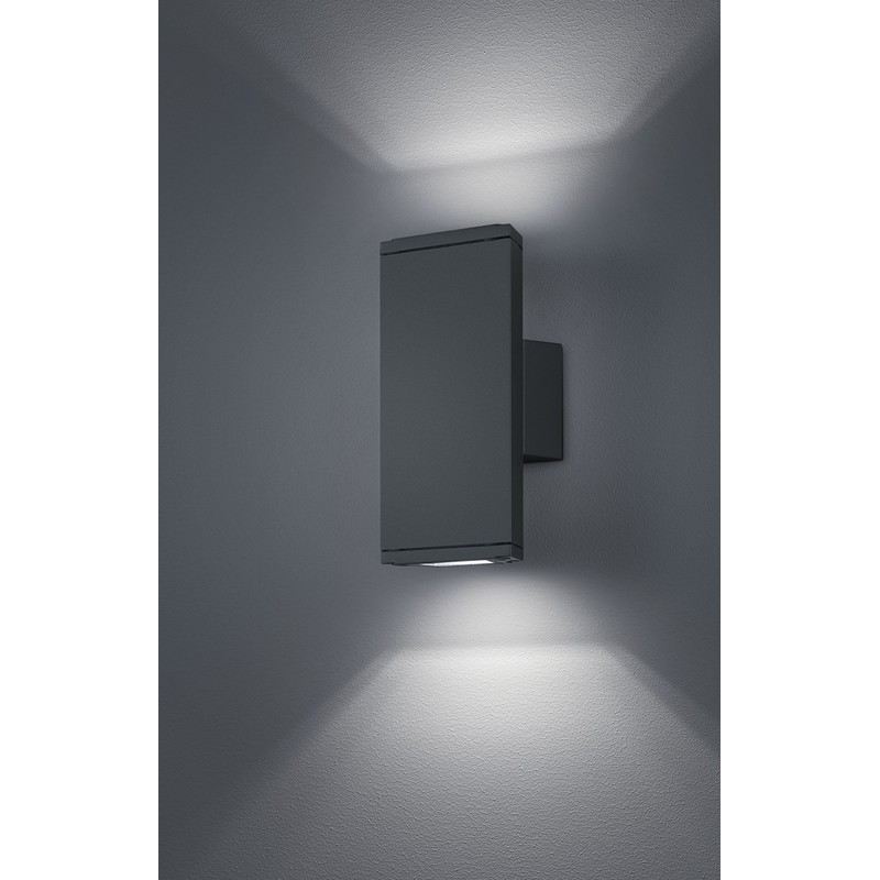 Trio Leuchten LED Außenleuchte Colorado 228460242, Druckguss Aluminium anthrazit, 2x