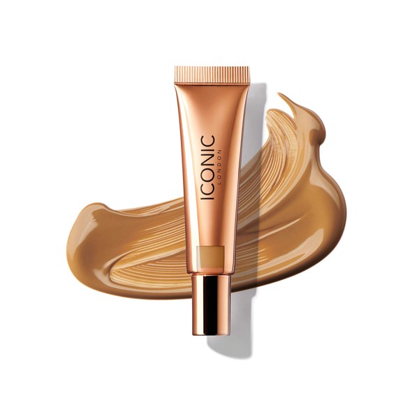 ICONIC London Sheer Bronze - Liquid Bronzer for a Radiant and Luminous Skin, Golden Hour, 12.5ml
